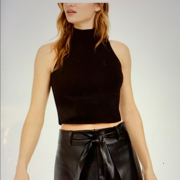Bar III Tops - Bar III bodycon mock-neck cropped top.
